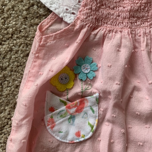 Smocked Mudpie bunny romper - Picture 2 of 4